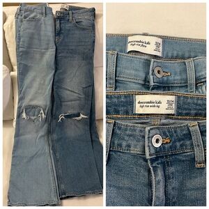 Abercrombie Kids Girls High Rise Jeans (set of two) Size 13/14 Long